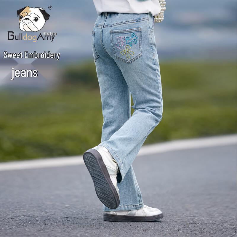 

Girls Retro Blue Flare Jeans 160 cm