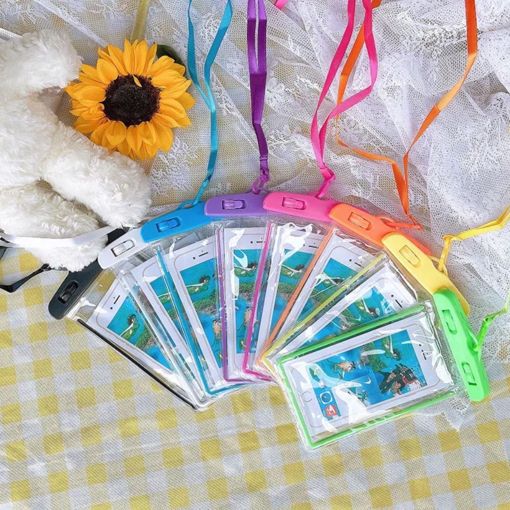 Summer Swimming Waterproof Phone Pouch Bag Phone Card Bag Case Cover for Phone Water Sports Beach 6.5 Inch Waterproof Case