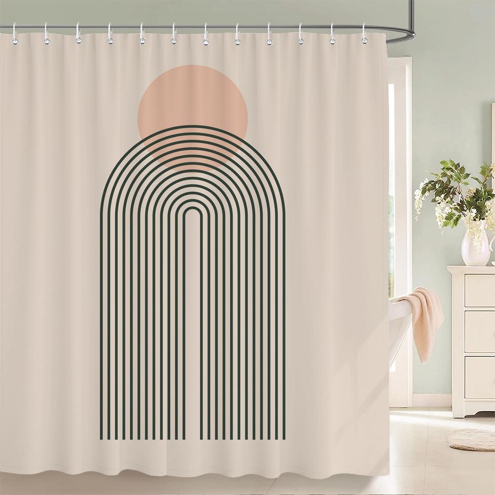 Green camouflage pattern Shower Curtains Waterproof Fabric Floral Bath Curtains For Bathroom Bathtub Curtain With Hooks