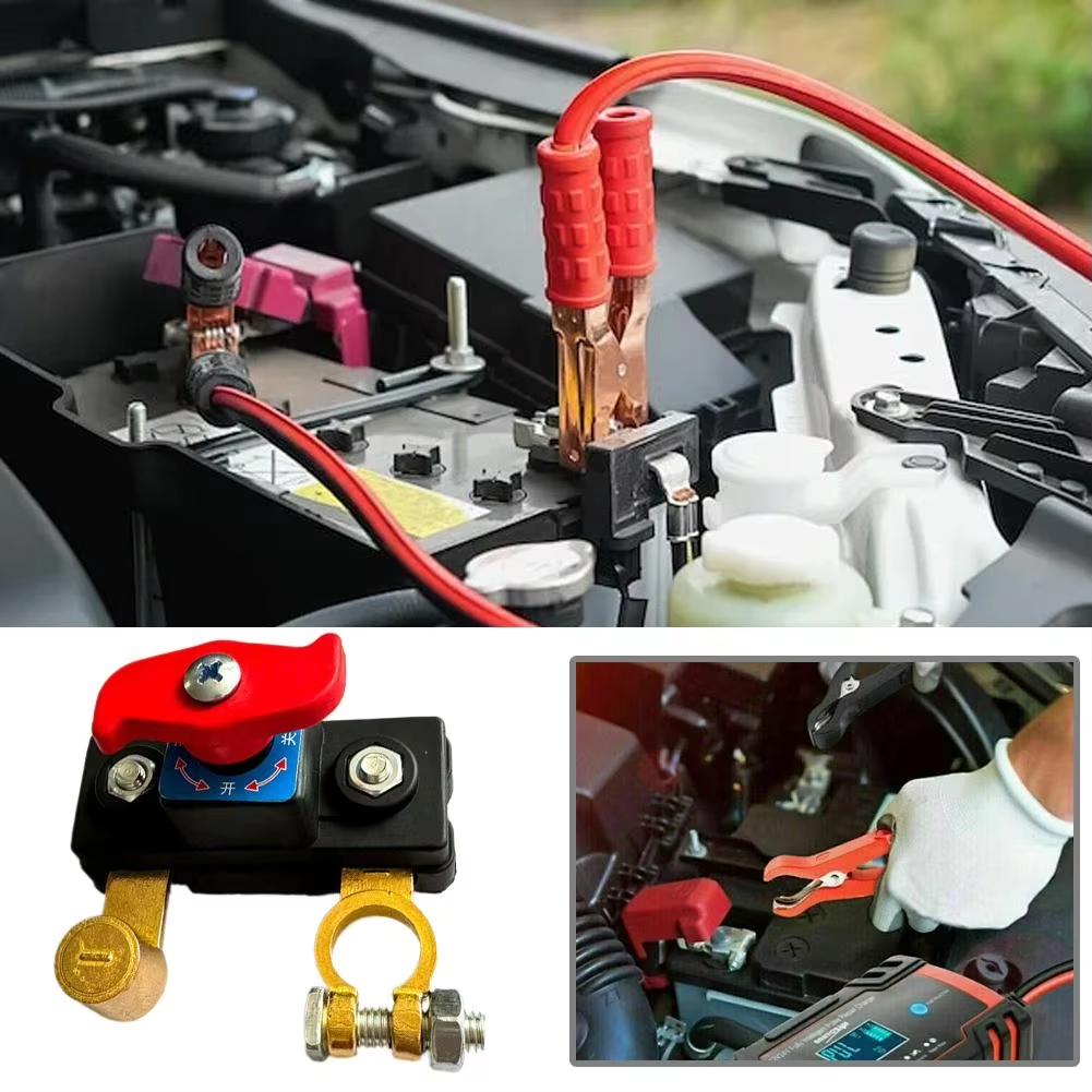 Car Battery Cut Off Switch Disconnect Isolator Cut-off Power Cutoff Switch Car Battery Power Terminal Link Switch Off Parts