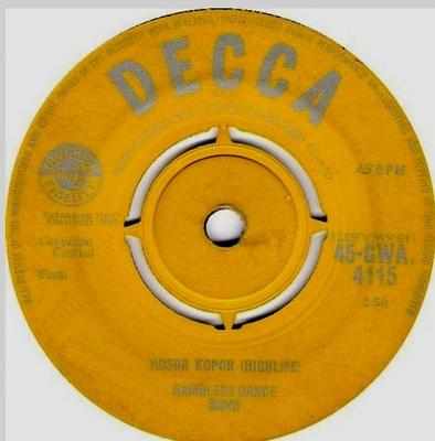 7inch Record RAMBLERS INTERNATIONAL  Kosor Kopor  Mitee Momo  45GWA4115 Decca 1963 Ghana World Music Used