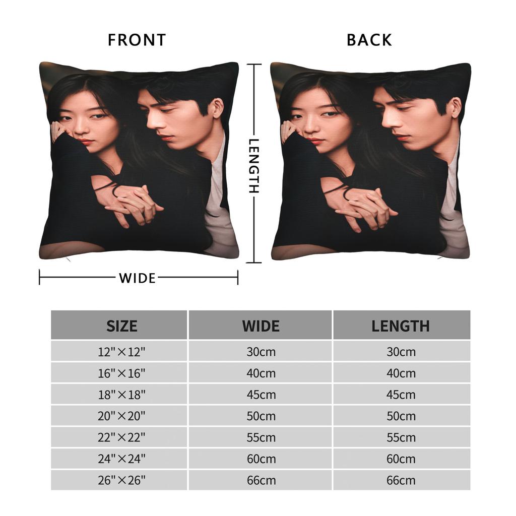 Jing Boran Sun Qian Luke Flora  Pillowcases  Kawaii Pillow Case For Living Room Sofa Custom Pillow Cover