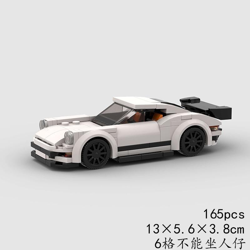 Technical Speed MOC Car City Super Rally Car Building Blocks Bricks Ornament Retro VintageToys For Kids Adults Birthday Gifts