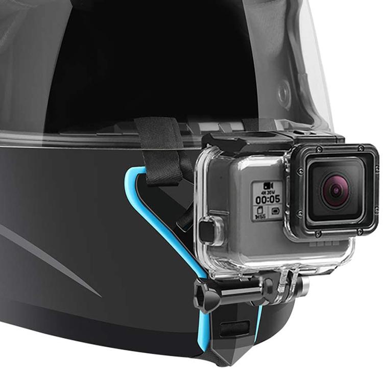 5 in 1 Kits Motorcycle Helmet Chin Mount Holder Rotatable Mobile Phone Strap with Silicone for Hero Sports Action Camera