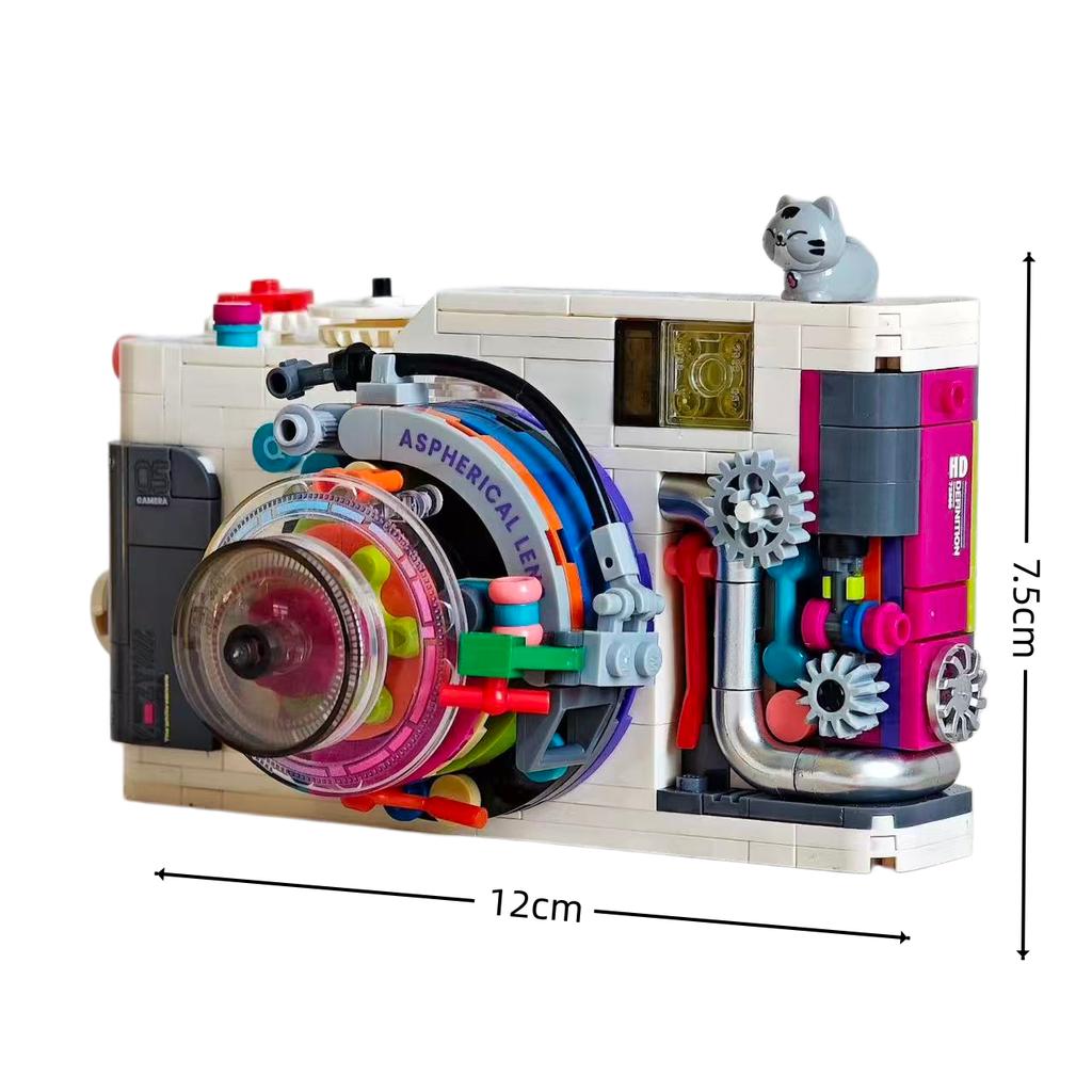 Kamera Retro Modellbauspielzeug Kamera Baustein Set Kreative Schreibtischdekoration Sammlerstück Für Enthusiasten Weihnachten Neujahr