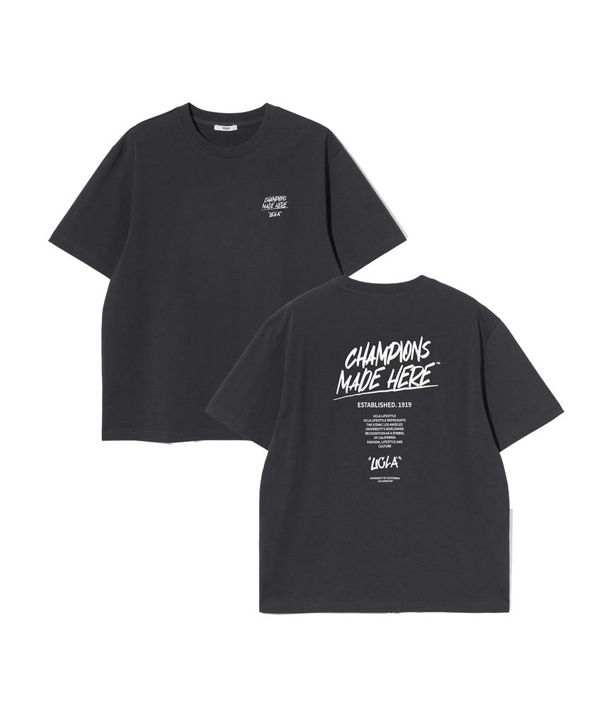 UCLA Unisex Cotton-Poly Oversized Short Sleeve T-Shirt (Uc5Sta4)