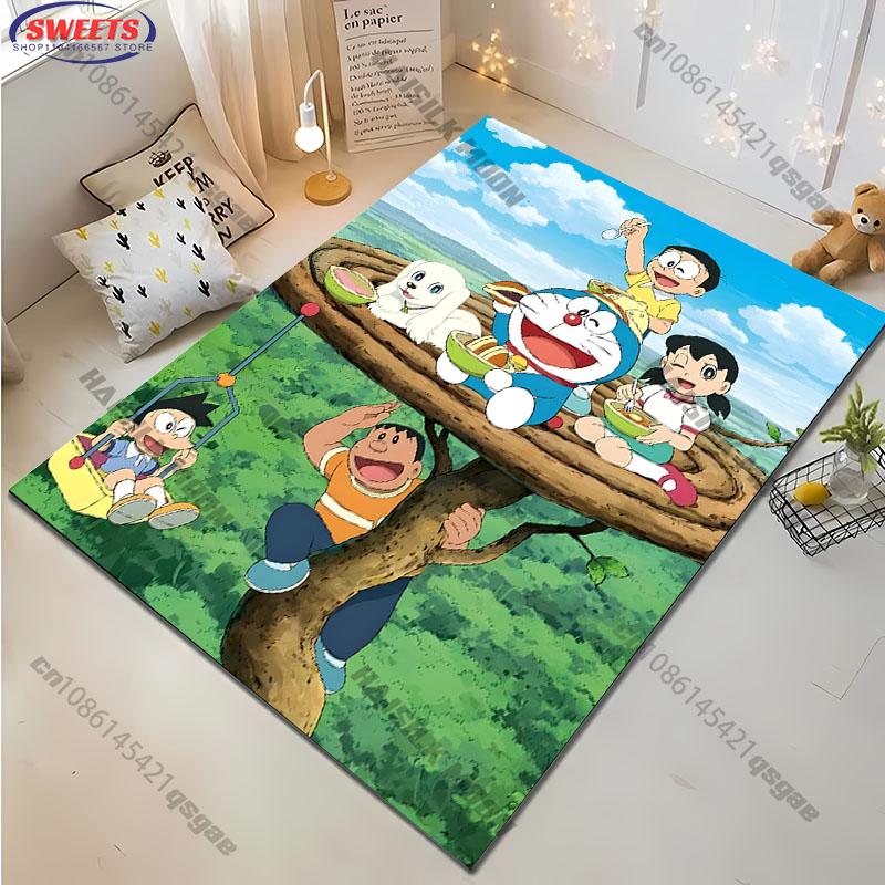 3D Various Sizes Doraemon Carpet New Release! Living Room Bedroom, Sofa Large Size Rug Kids Room Decor Mat Gift for Kids Adults