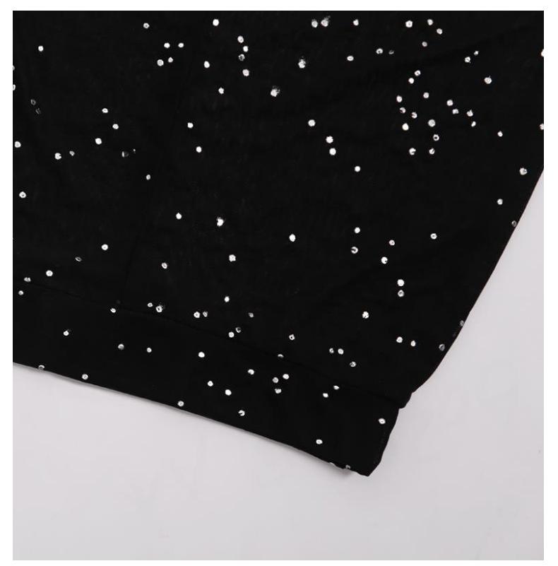 Sexy durchsichtige Netz Schlaghose Sommerhose - Damen Casual Heißfolienprägung Design