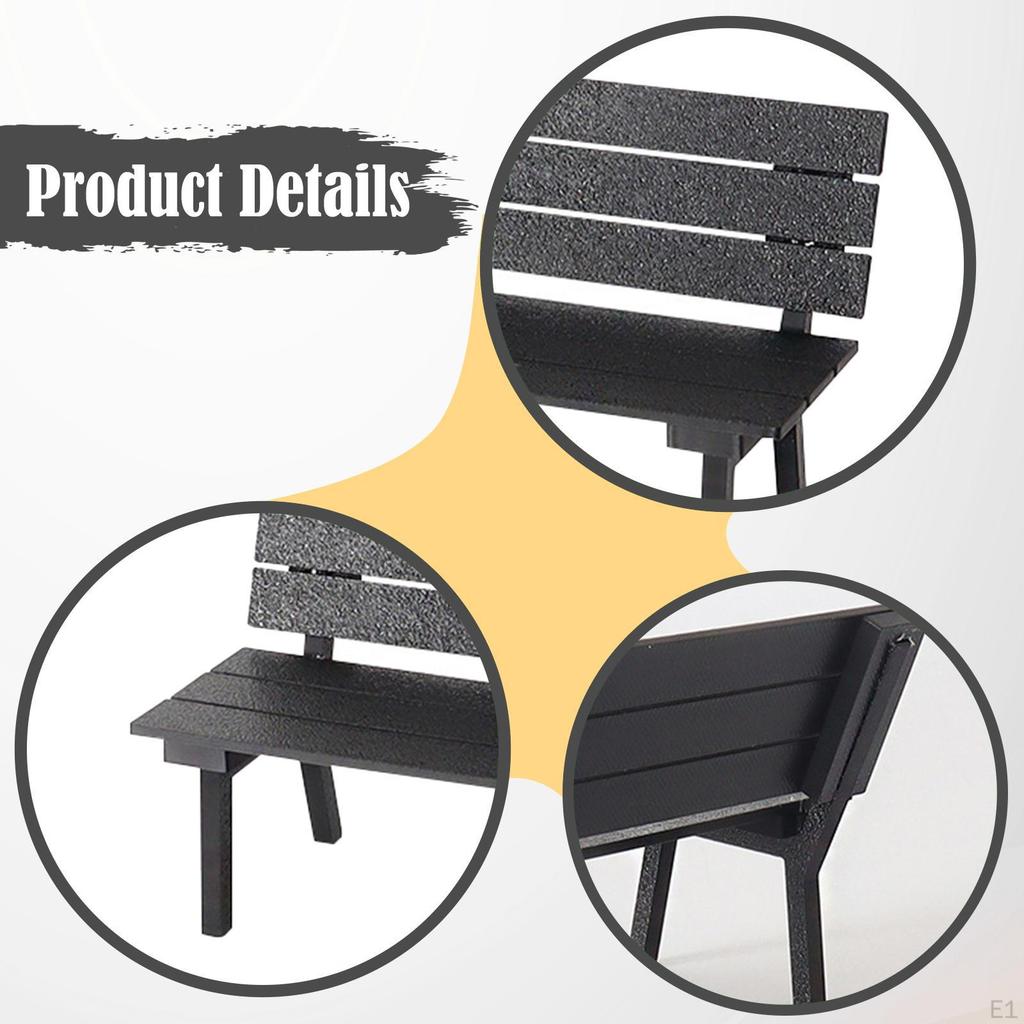 Miniature Outdoor Bench Furniture DIY Accessory Fairy Garden Accessories for Life