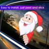 Christmas Car Rear Window Windshield Waving Wipers Self-adhesive Sticker Decal for Christmas Xmas Vehicle Auto Decor 1PC