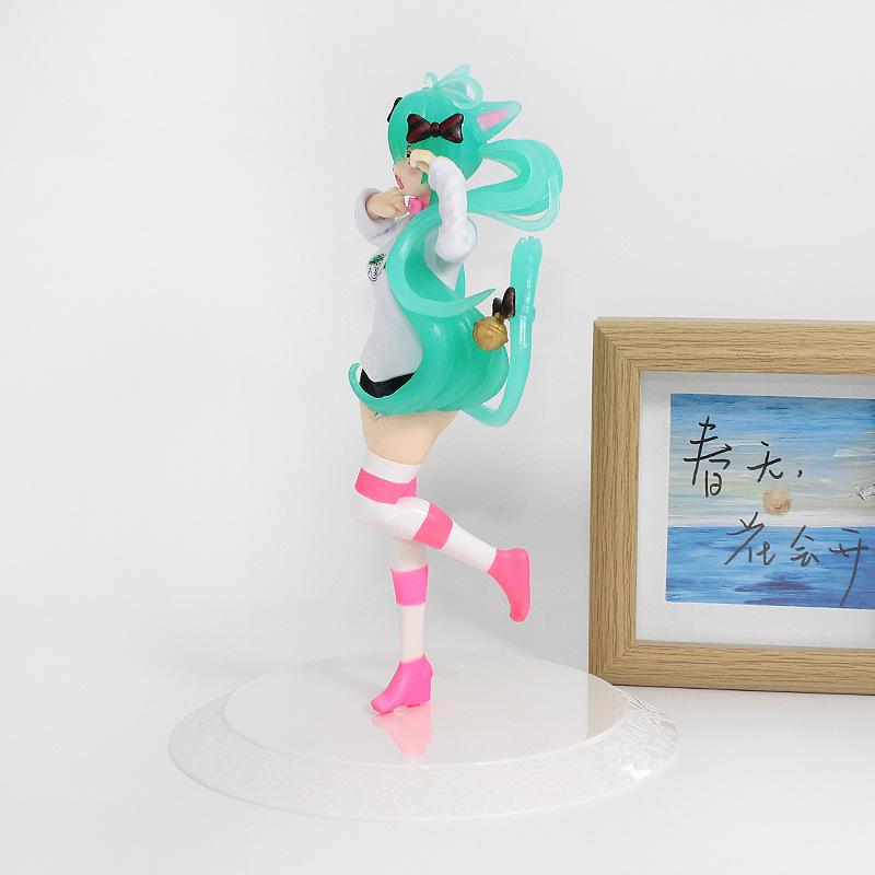 Latest Anime Hatsune Miku Model Sexy Character Ornaments Pvc Action Model Set Kawaii Car Ornament Playthings Kid Surprise Gifts
