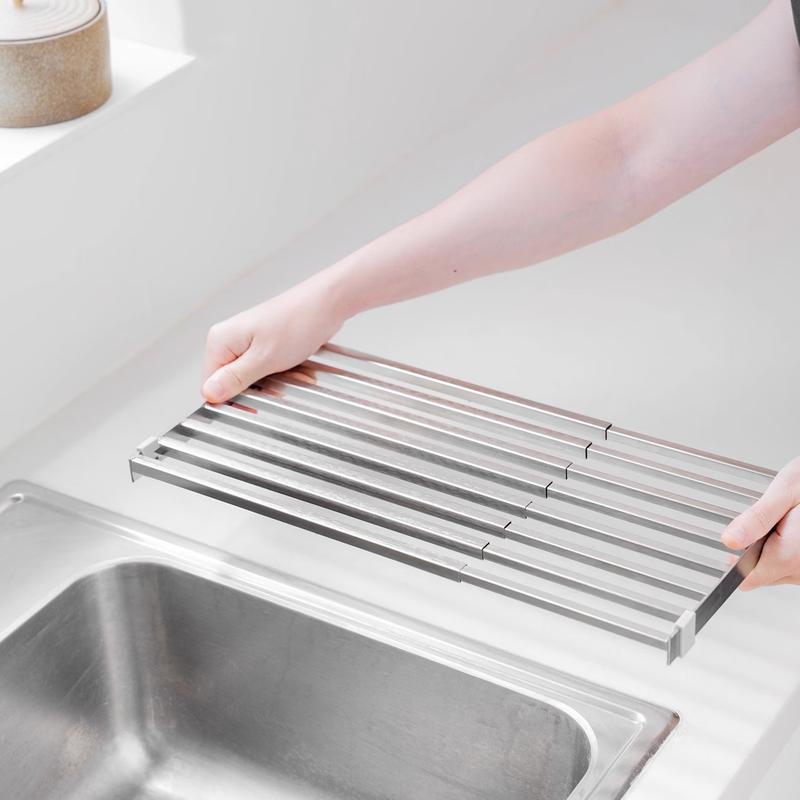 YouShu Retractable 304 Stainless Steel Over-Sink Dish Rack