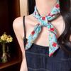 3pcs/set Korean Style Printed Headscarf Thin Fabric Flower Square Headband  Holiday