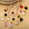 European & American Heart Pendant Necklace & Bracelet Set, Stainless Steel 18K Colorfast Jewelry for Women