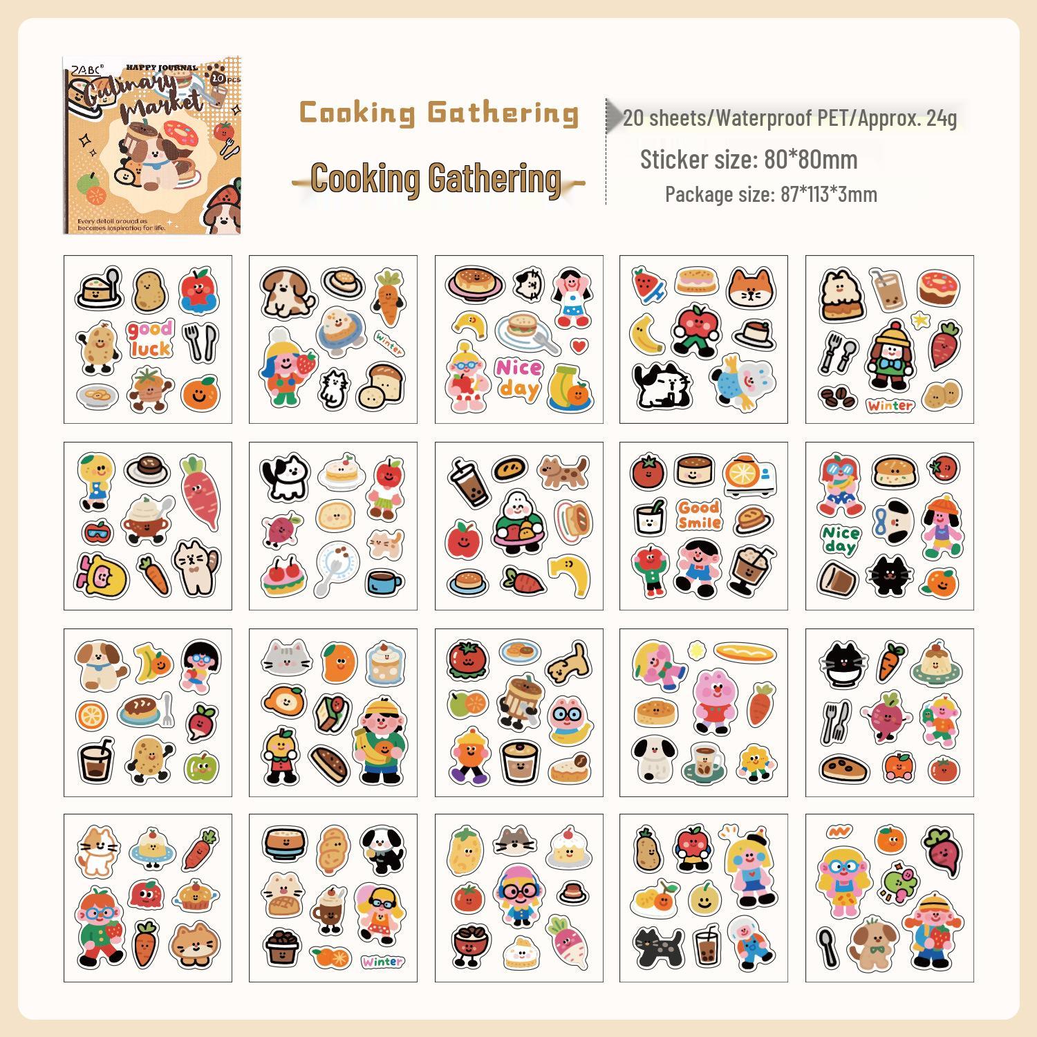 New Cartoon Diary Stickers Book for Kids - Joyful DIY Diary Materials