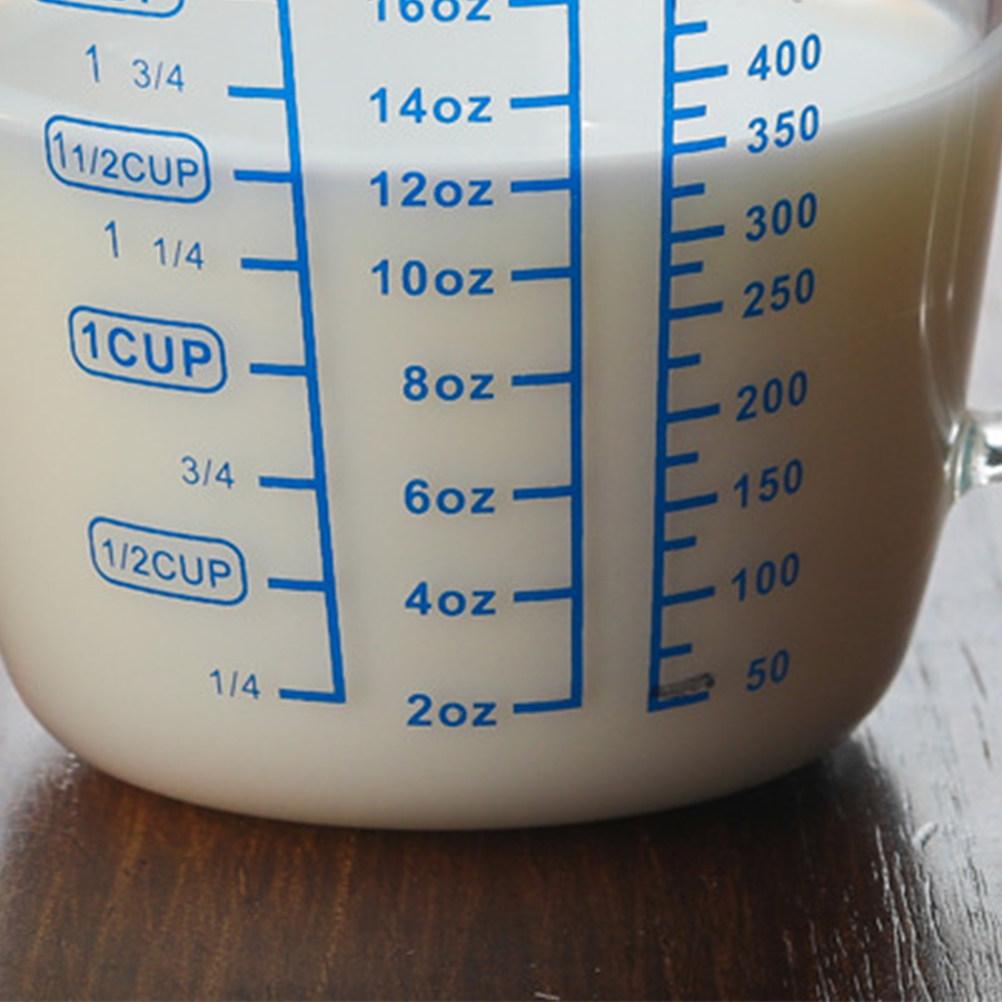 Measuring Cup High Borosilicate Glass 250Ml Heat Resistant Clear Scale Marking Portable Kitchen Baking Cooking