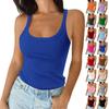 Summer Tank Tops for Women Sexy Scoop Neck Sleeveless Basic Casual Workout Tank Tops