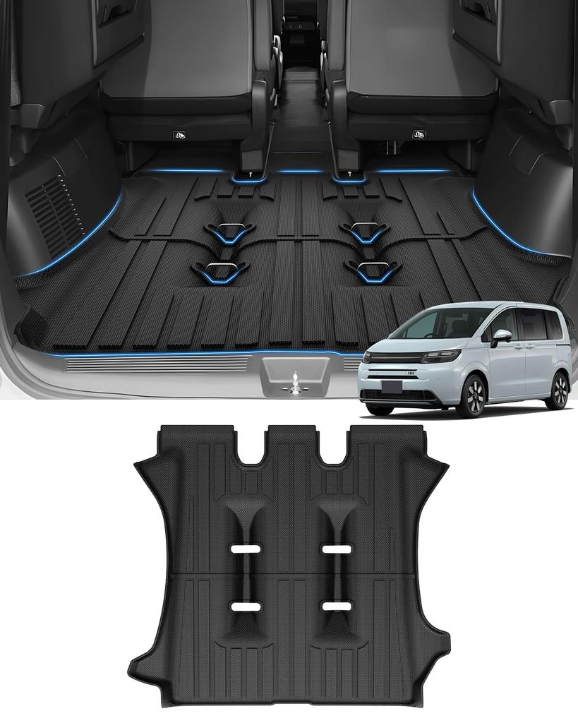 Mixsuper New Freed Luggage Mat GT Series 6 Seater Luggage Tray Luggage Cover Trunk Mat FREED 3rd Row Trunk Mat Hybrid Car 3D Luggage Board Freed GT