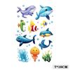 Cartoon Kids Dinosaur Mermaid Fruit Flower Animal Robot Finger Arm Tattoo Sticker