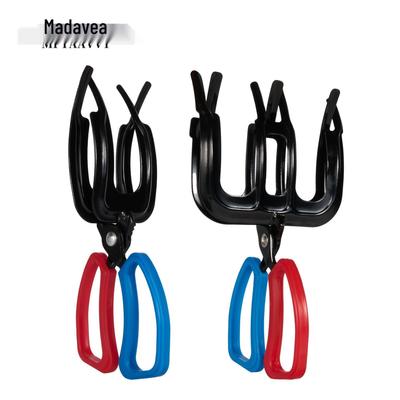 Metal Fish Gripper Clamps: No Mess Two-Prong & Three-Prong Fishing Pliers