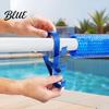 Swimming Pool Cleaning Supply Organizer Poolside Pole Hanger with 3 Hook Configuration Weather Resistant Hangers Organizer for Telescoping Skimmer