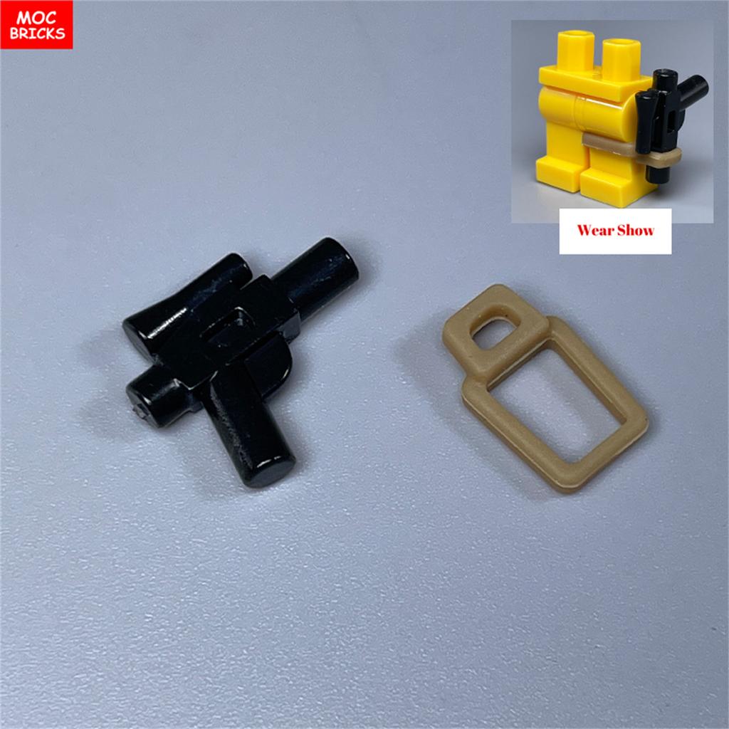 MOC Bausteine 4CM Figur Kleidung Weiche Gummi Leggings Waffenzubehör Bausteine Spielzeug für Kinder Puppen Weihnachtsgeschenke