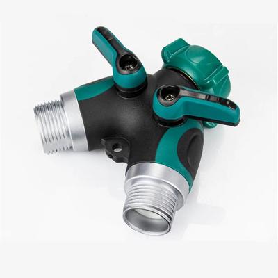 Garden Hose Splitter, 2 Way Hose Tap Connector, Outdoor Double Y Valve Water Tap