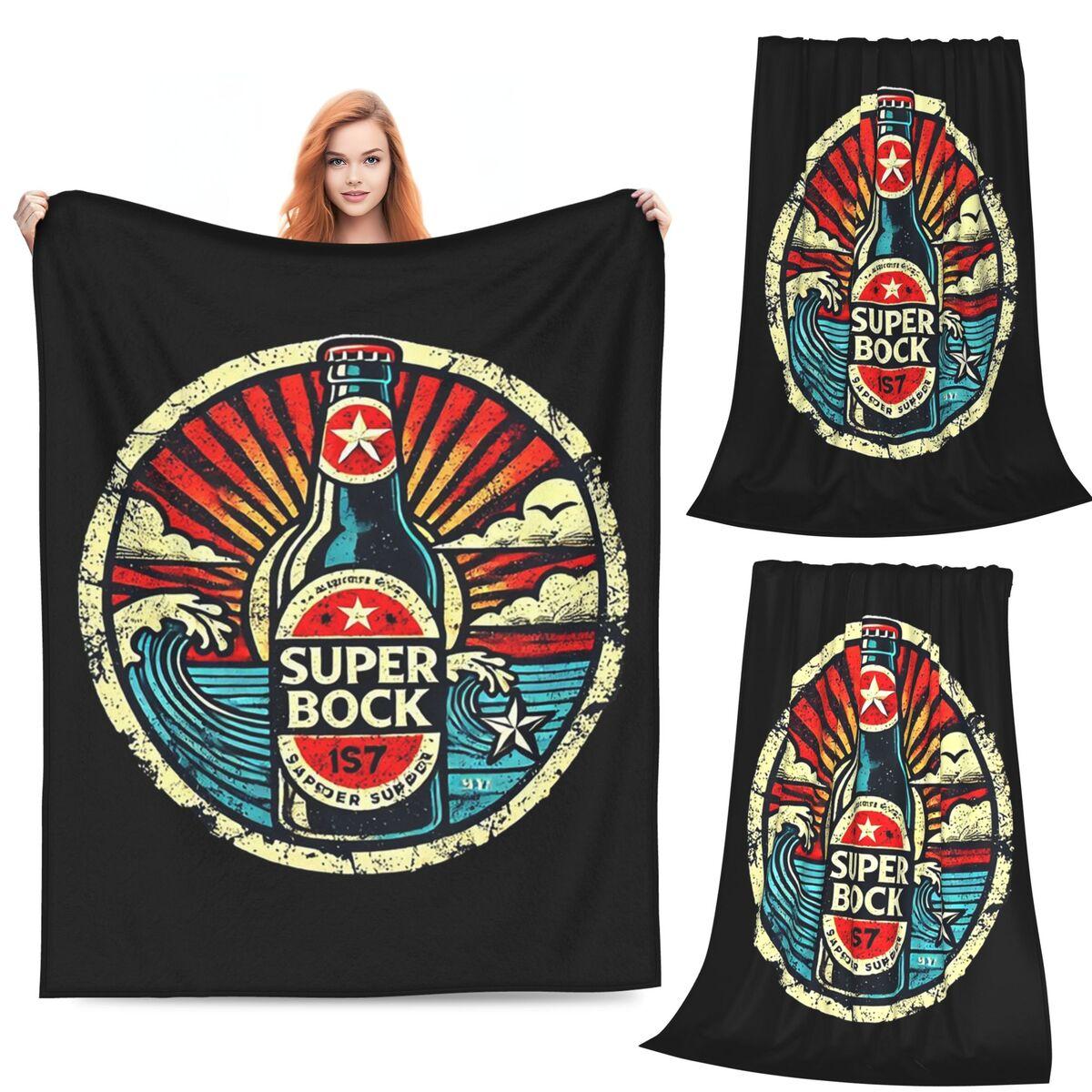 

Super Bock Since Logo Anime Blanket Soft Warm Flannel Throw Blanket Plush for Bed Living room Picnic Travel Home Sofa 80x120cm