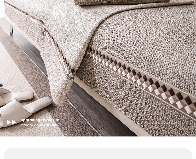 2026 Universal Linen Sofa Cushion: Stylish, Anti-Slip, All-Season Cover