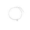 Non-specification Broken Silver Zircon Flash Diamond Pearl Bracelet Women's Light Luxury Niche Exquisite Bracelet Student Jewelry
