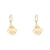 New opal Ruyi lock earrings female Internet celebrity versatile design sense ethnic style earrings