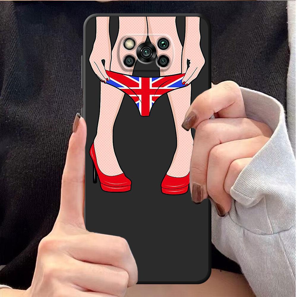 Handyhülle für Poco X3 Pro X3 NFC F3 GT F1 C40 M4 5G X4 F4 M3 F3 GT X3 GT F4 GT Sexy Girls Ass Muster TPU Soft Bumper Luxus