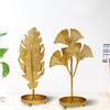 Leaf Shape Iron Jewelry Display Rack Stand New Style Earrings Necklace Bracelet Organizer Storage Holders Desktop Decor