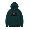 Herren Gothic Streetwear Kapuzenpullover Mit I LOVE MY BOYFRIEND Aufdruck Langarm Lockerer Schnitt