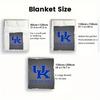 Kentucky 2D Flat Pattern Flannel Blanket High quality All Seasons Warmth and Comfort Perfect for Christmas Gifts.MMT0918380