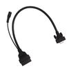 OBD Adapter Cable 16pin Male 15pin Female Plug and Play Diagnostic Connector Replacement for Launch X431