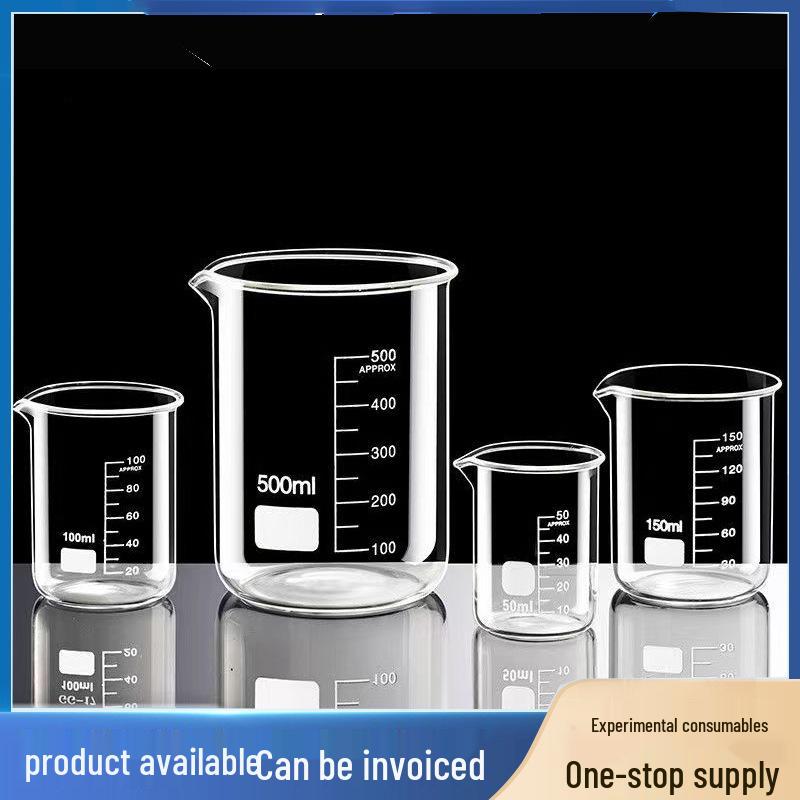 High-Temperature Resistant Thickened Borosilicate Glass Measuring Beaker for Laboratory Use 5ml Beaker