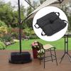 2PCS 600D Oxford Cloth Black Outdoor Canopy Detachable Bearing Fixed Sandbag Awning Sun Umbrella