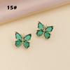 Butterfly Jewelry Multi-Colored Zircon Butterfly Necklace for Women Fashionable Clavicle Chain Pendant Necklace for Women