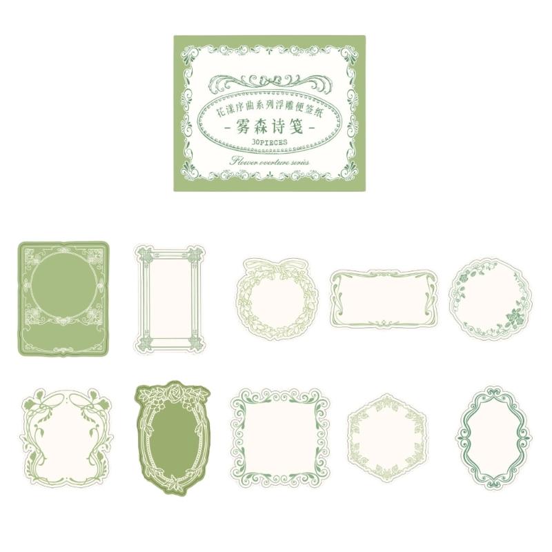 

30 Sheets Flower Embossed Scrapbooking Paper Decorative Note Sheets for Journal Planner Wedding Invitation Card Making