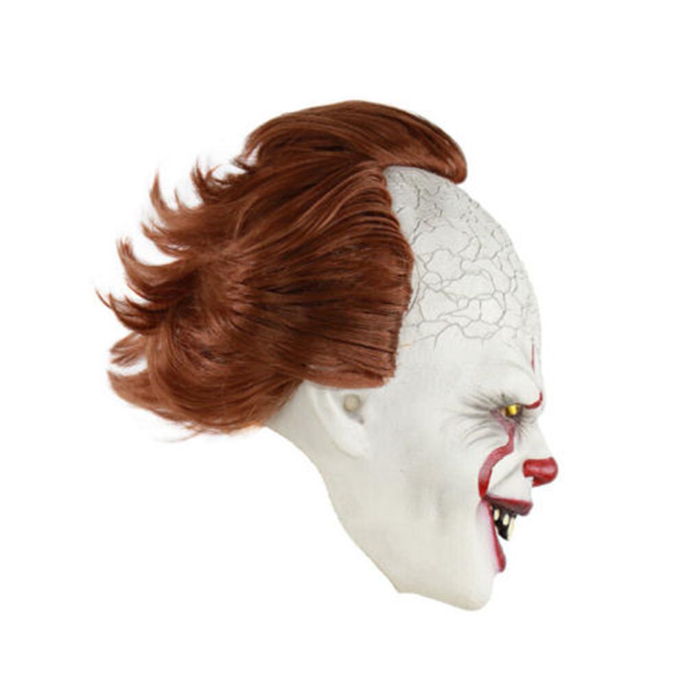 Pennywise Clown Mask Stephen King's IT Halloween Cosplay Full Mask Costume