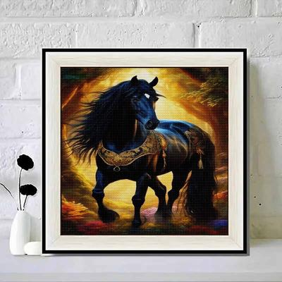 Nuovo Arrivo 5D Fai da Te Pittura Diamante Cerchio Completo "Cavallo" Ricamo Punto Croce Decorazione Casa Regalo