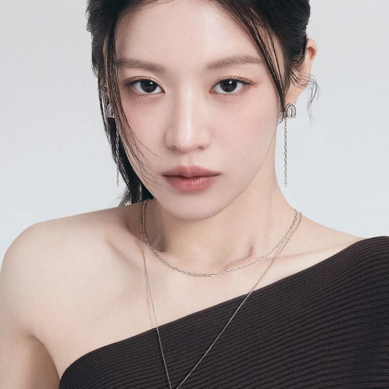 DIDIER DUBOT Dual DD Silver Earrings JDRET5F01ZC