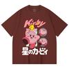 230 Gsm 100% Cotton Pokemon V7 Kirby Print Unisex Heavy Cotton T Shirt