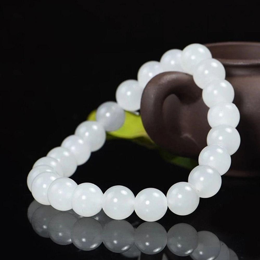 Bead Party Gift For Women For Men Wristband Beaded Bracelet Fashion Jewelry White Stone Bracelet