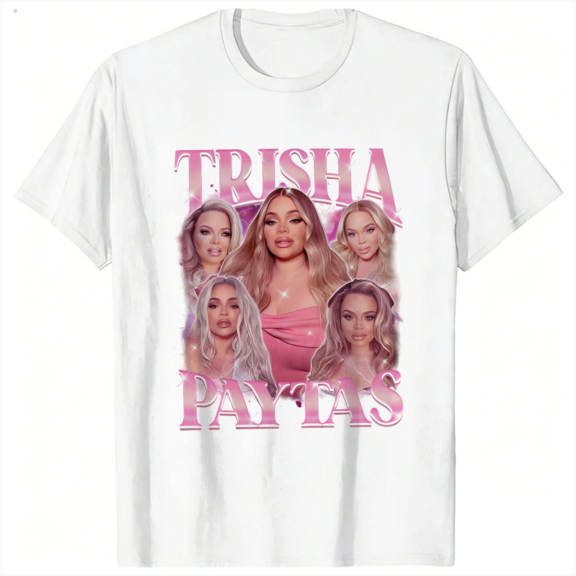 Vintage High Street Harajuku Unisex Trisha Paytas TShirt Premium Cotton Crew Neck Short Sleeve Fashion Graphic Tee Streetwear XL