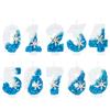 1 buc fulg de zăpadă temă număr 0-9 lumânare tort decor printesa ziua de naștere tort toppers nuntă petrecere tort decorare Crăciun consumabile