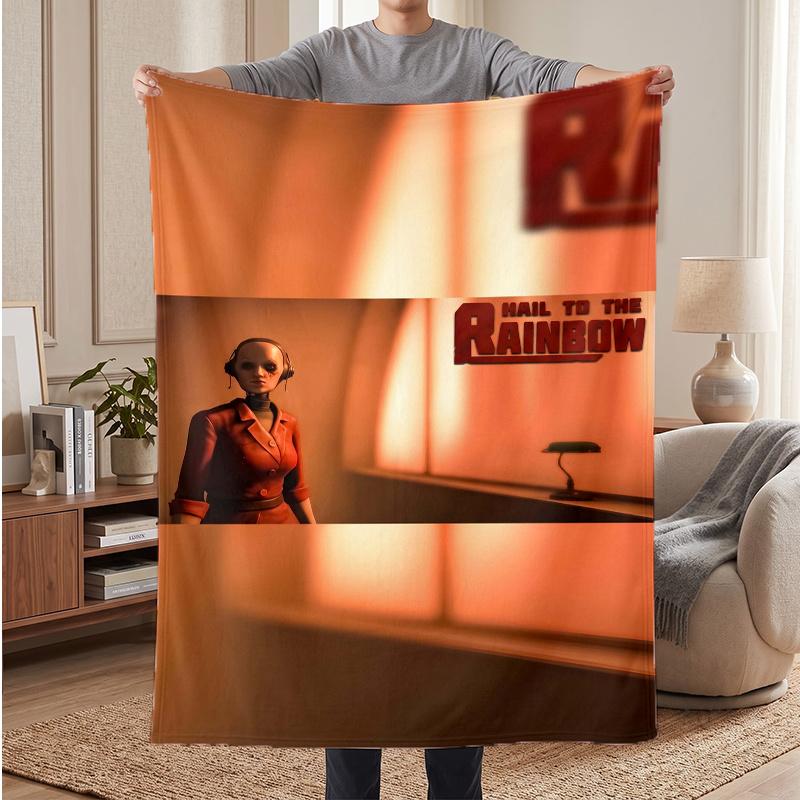 Hail to the Rainbow (1) Soft Warm Flannel Blankets Comfortable Blanket for Home Decoration Gifting