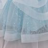 Children's Off-Shoulder Puffy Princess Mesh Dress for Piano Performances