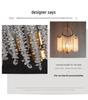 French Crystal Chandelier: Luxury Retro Tassel Light for Bedroom or Restaurant